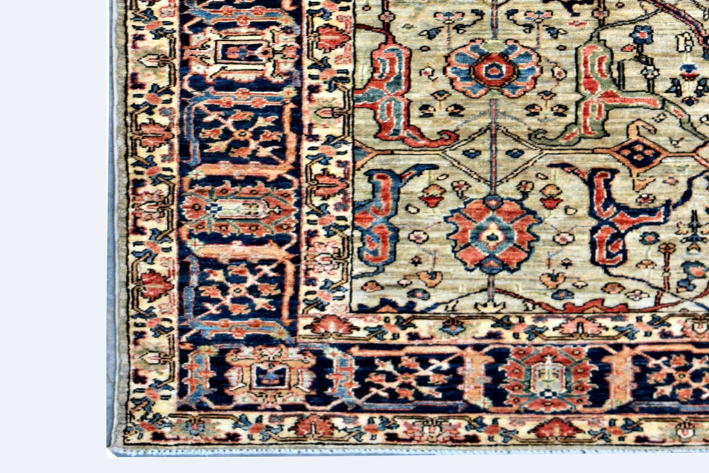 Handmade Traditional Afghan Chobi Rug | 265 x 187 cm | 8'8" x 6'3" - Najaf Rugs & Textile