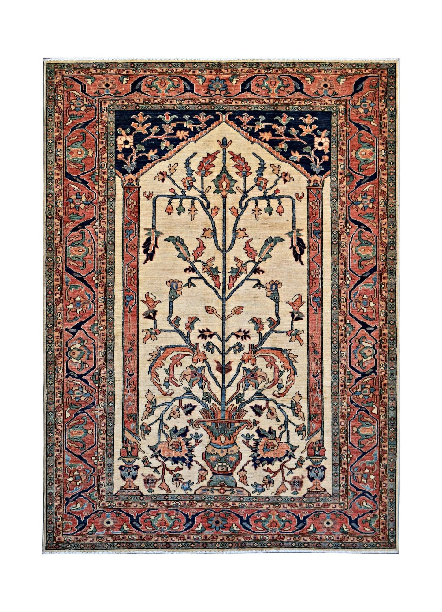 Handmade Traditional Afghan Chobi Rug | 276 x 161 cm | 8'9" x 5'4" - Najaf Rugs & Textile