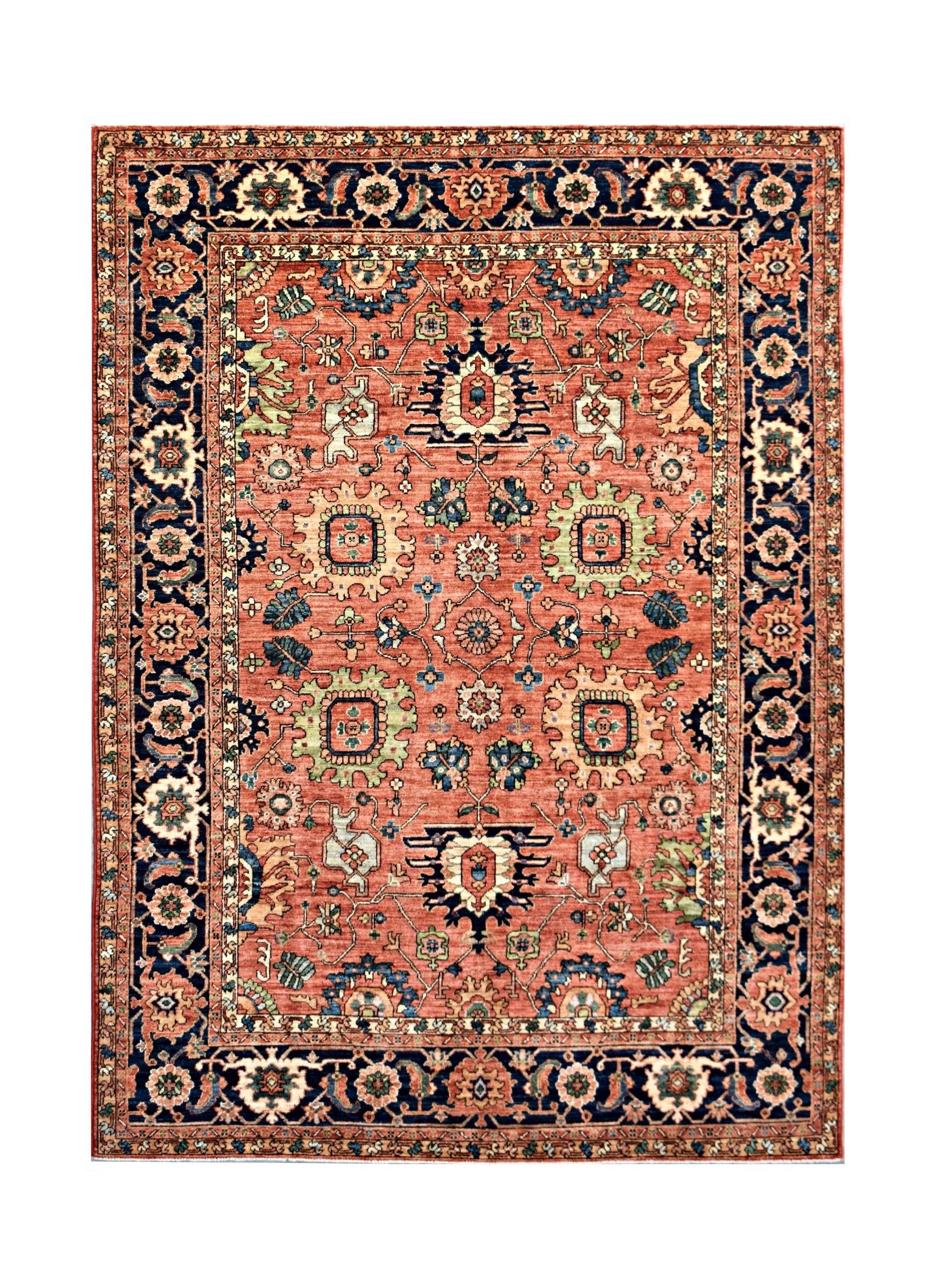 Handmade Traditional Afghan Chobi Rug | 279 x 189 cm | 9'2" x 8'3" - Najaf Rugs & Textile