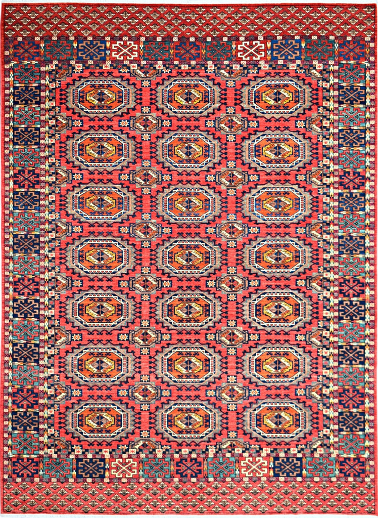 Handmade Traditional Afghan Chobi Rug | 285 x 202 cm | 9'4" x 6'8" - Najaf Rugs & Textile
