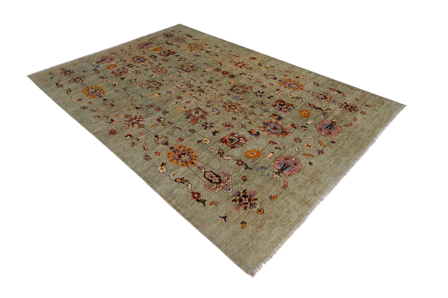 Handmade Traditional Afghan Chobi Rug | 286 x 198 cm | 9'5" x 6'6" - Najaf Rugs & Textile