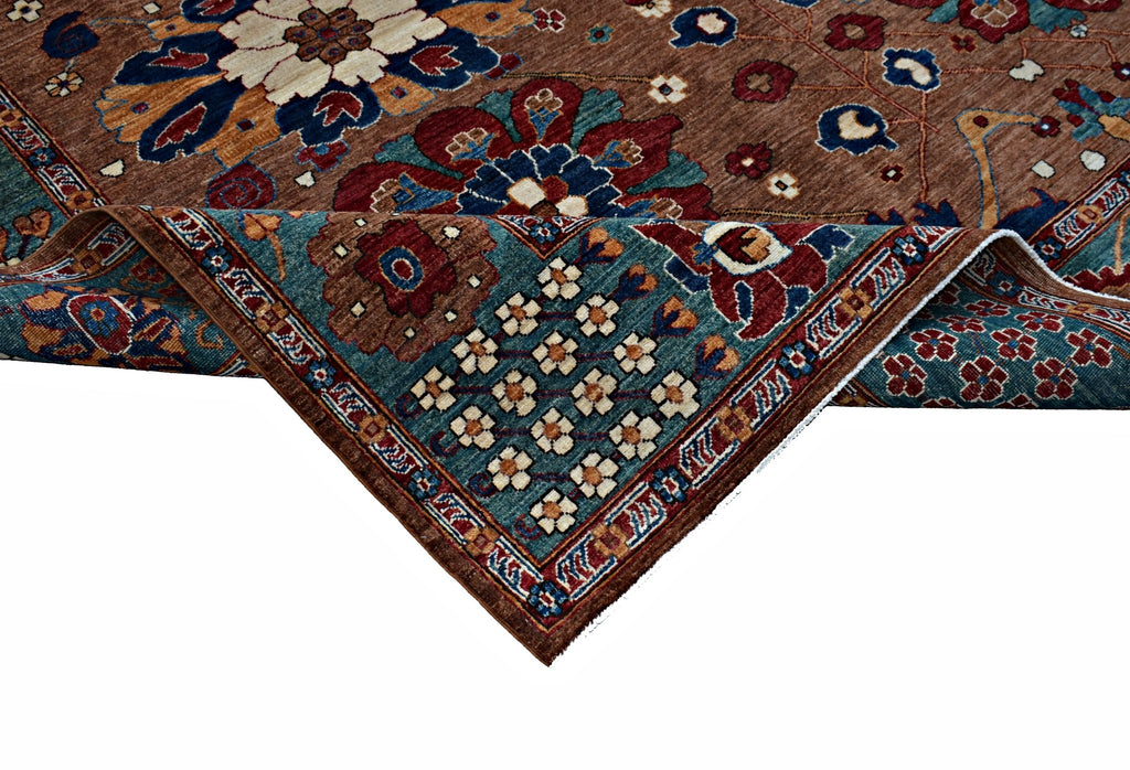 Handmade Traditional Afghan Chobi Rug | 287 x 252 cm | 9'9" x 8'3" - Najaf Rugs & Textile