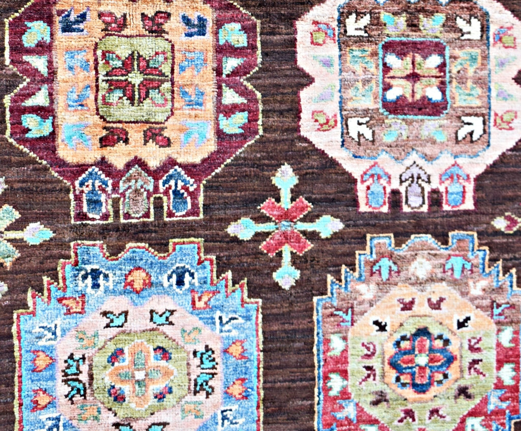 Handmade Traditional Afghan Chobi Rug | 291 x 200 cm | 9'7" x 6'7" - Najaf Rugs & Textile