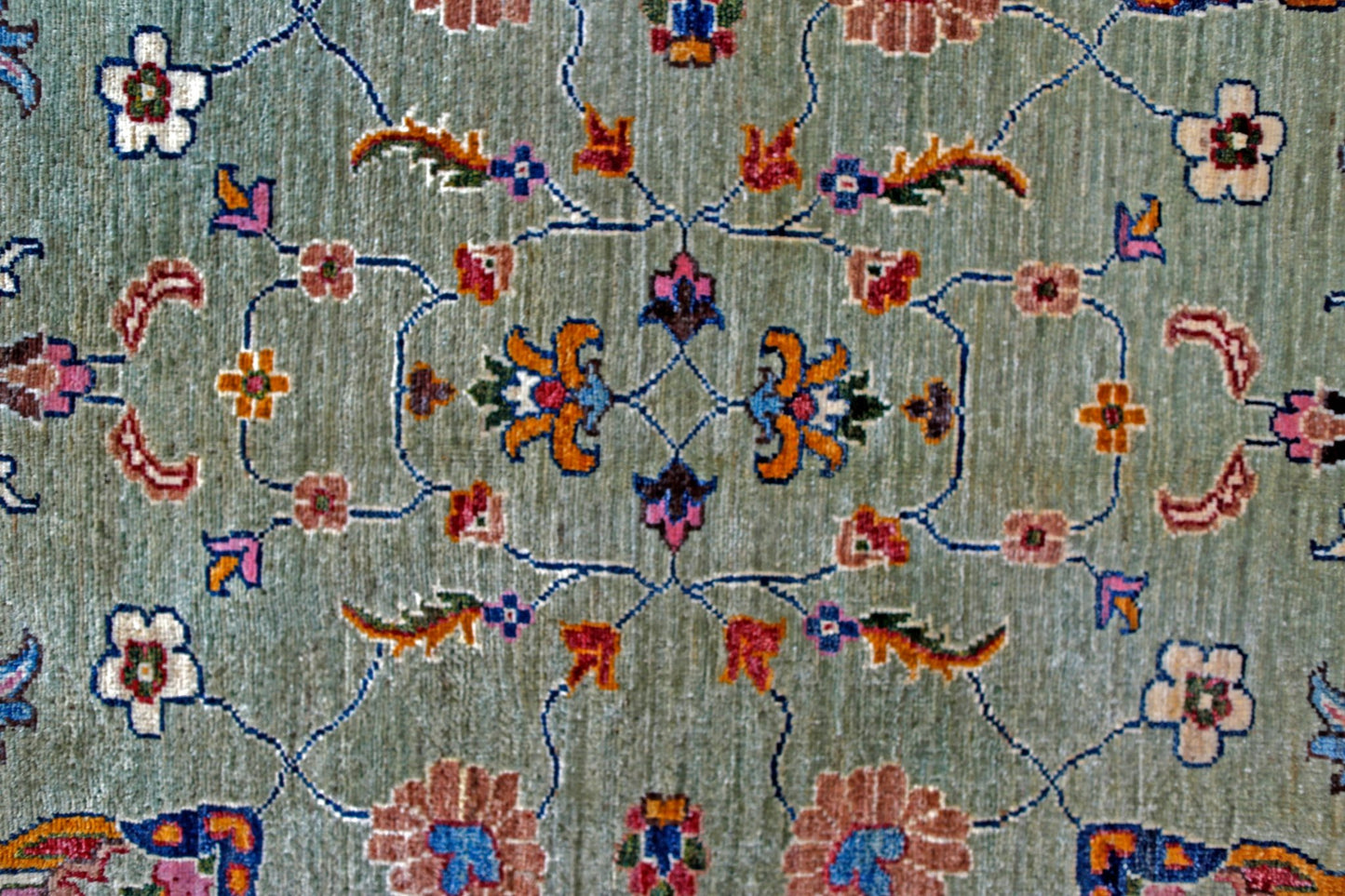 Handmade Traditional Afghan Chobi Rug | 301 x 250 cm | 9'11" x 8'3" - Najaf Rugs & Textile