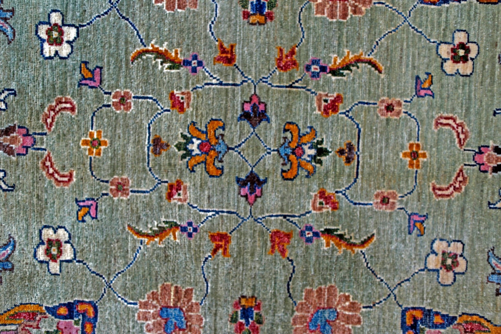 Handmade Traditional Afghan Chobi Rug | 301 x 250 cm | 9'11" x 8'3" - Najaf Rugs & Textile