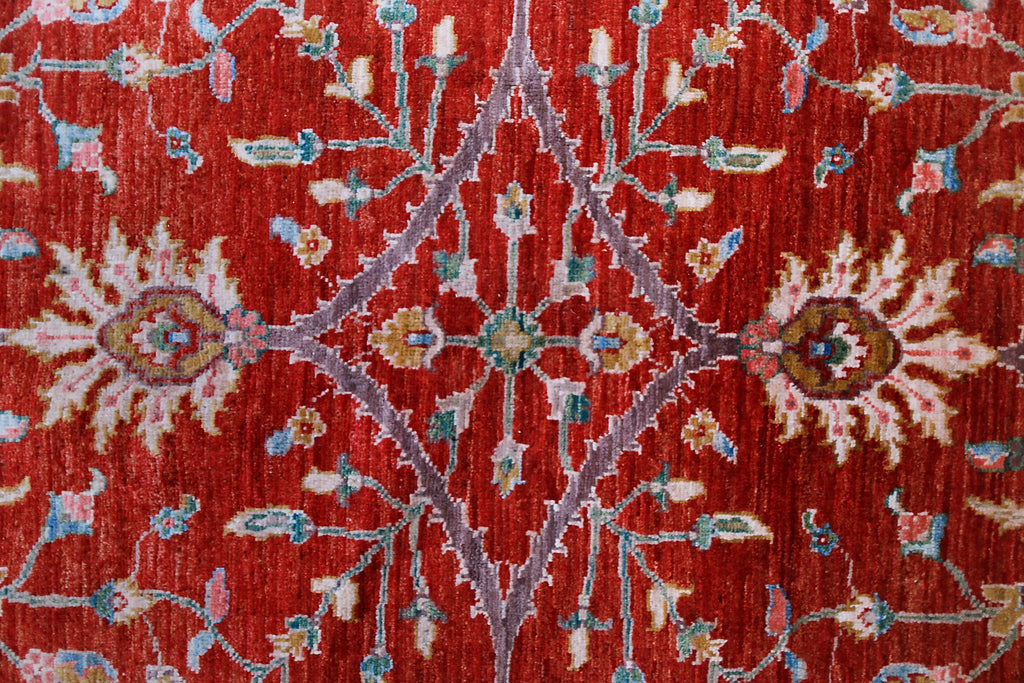 Handmade Traditional Afghan Chobi Rug | 302 x 250 cm | 9'11" x 8'3" - Najaf Rugs & Textile