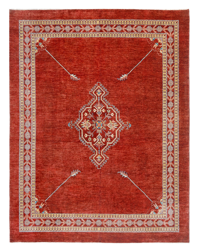 Handmade Traditional Afghan Chobi Rug | 306 x 249 cm | 10'1" x 8'2" - Najaf Rugs & Textile