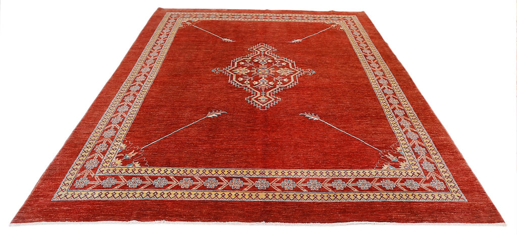 Handmade Traditional Afghan Chobi Rug | 306 x 249 cm | 10'1" x 8'2" - Najaf Rugs & Textile