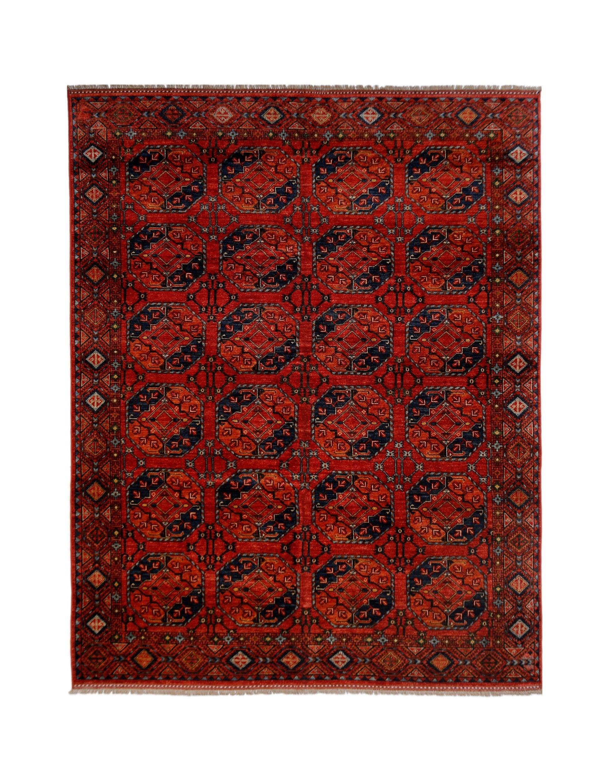 Handmade Traditional Afghan Chobi Rug | 314 x 257 cm | 10'4" x 8'2" - Najaf Rugs & Textile