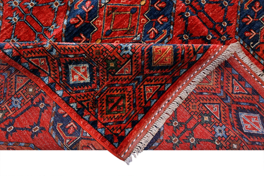 Handmade Traditional Afghan Chobi Rug | 314 x 257 cm | 10'4" x 8'2" - Najaf Rugs & Textile
