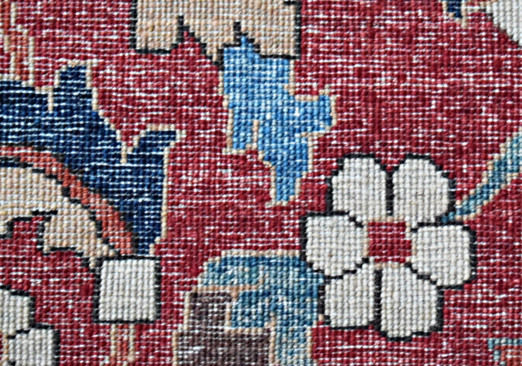 Handmade Traditional Afghan Chobi Rug | 356 x 275 cm | 11'8" x 8' - Najaf Rugs & Textile