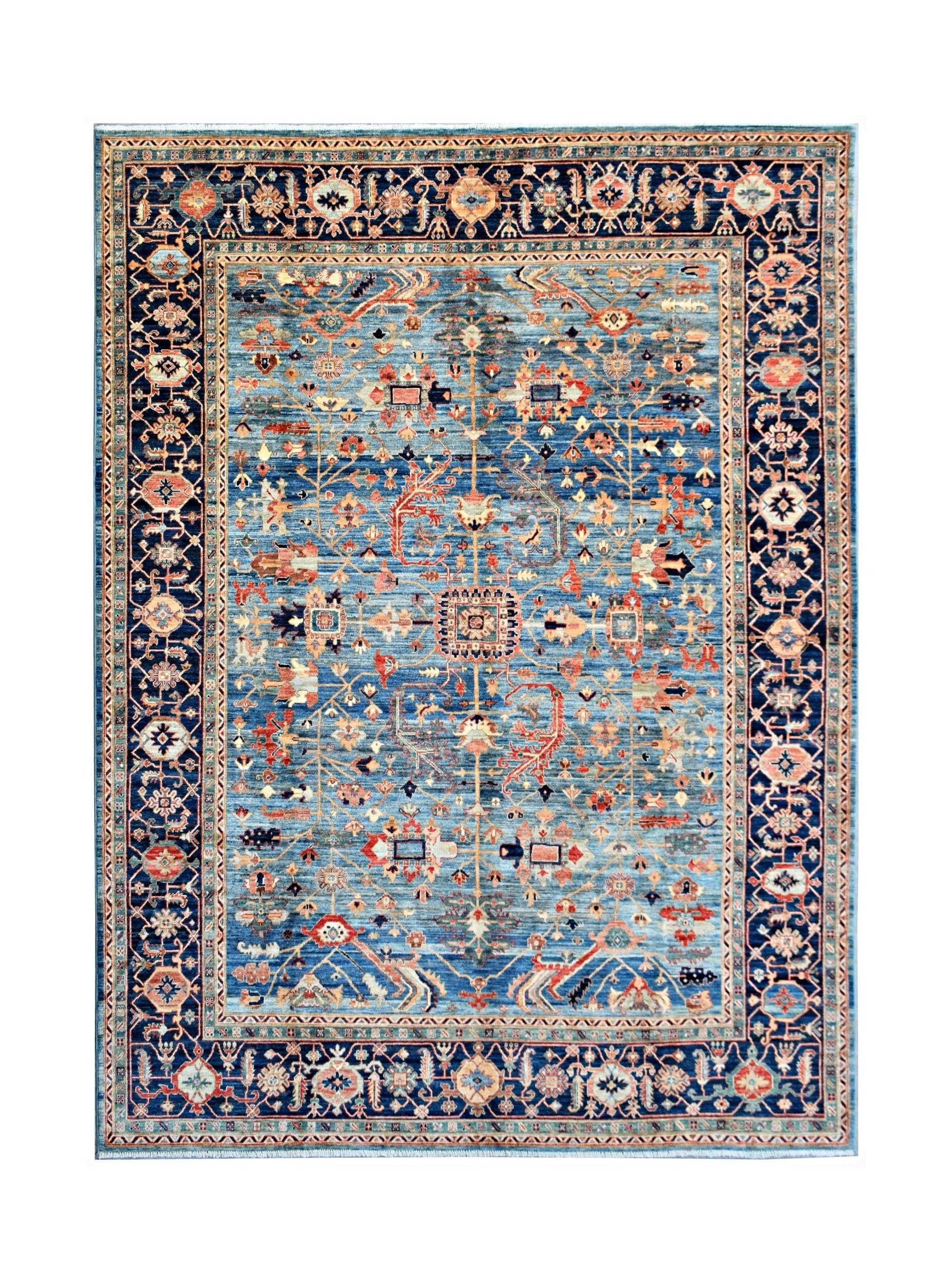 Handmade Traditional Afghan Chobi Rug | 364 x 272 cm | 11'11" x 8'11" - Najaf Rugs & Textile