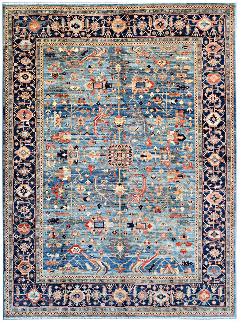 Handmade Traditional Afghan Chobi Rug | 364 x 272 cm | 11'11" x 8'11" - Najaf Rugs & Textile