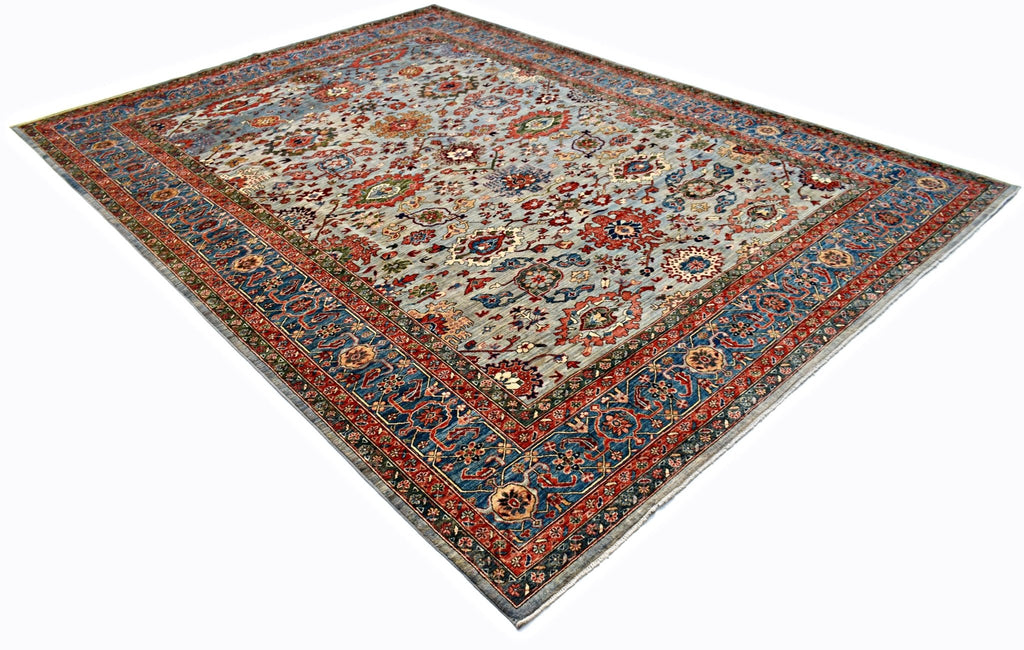 Handmade Traditional Afghan Chobi Rug | 420 x 304 cm | 13'10" x 10' - Najaf Rugs & Textile