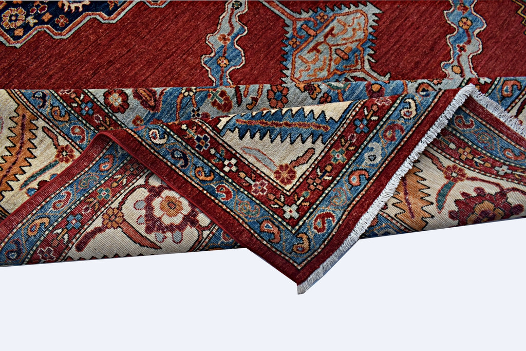 Handmade Traditional Afghan Chobi Rug | 428 x 307 cm | 14' x 10'1" - Najaf Rugs & Textile