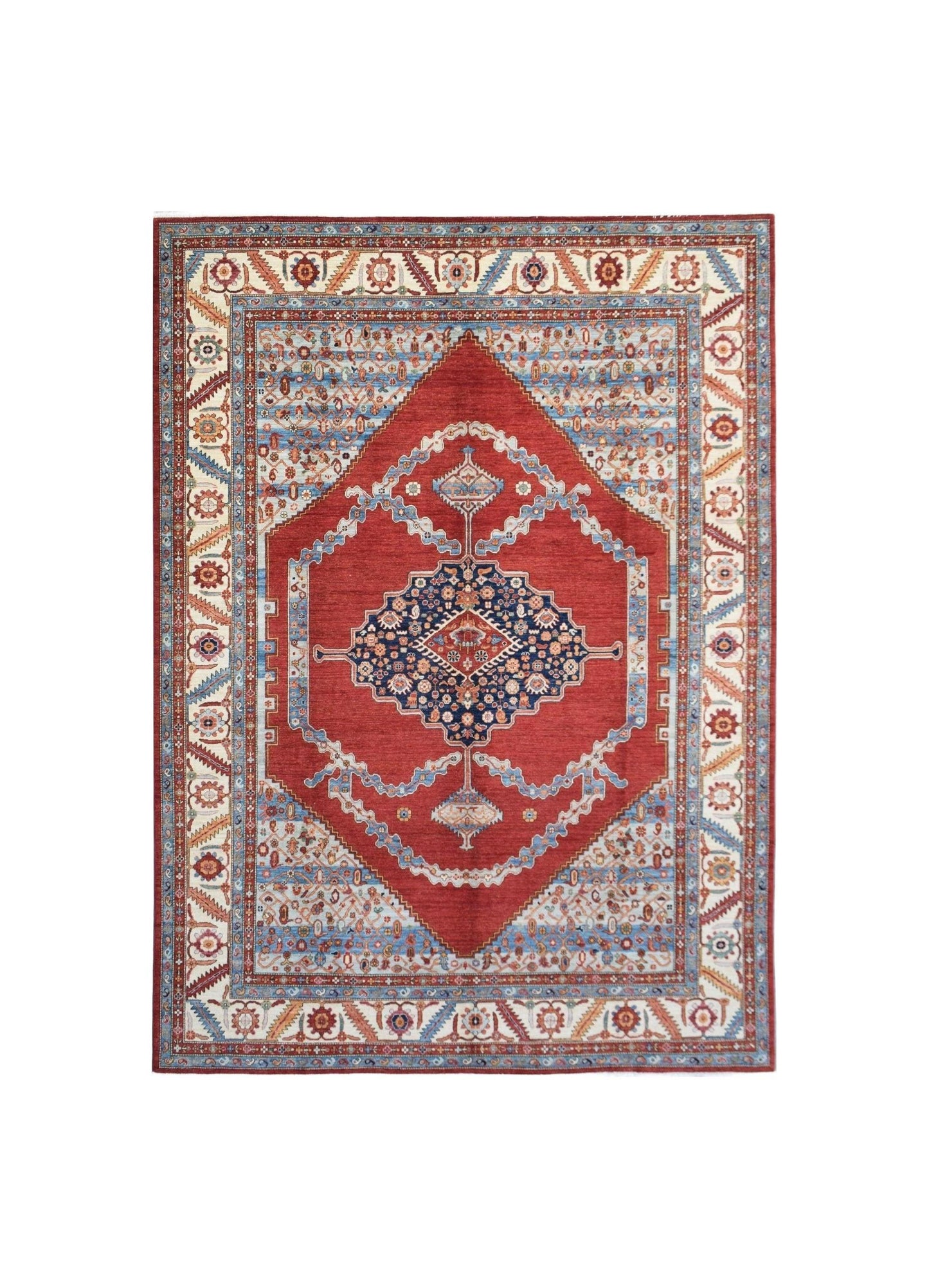 Handmade Traditional Afghan Chobi Rug | 428 x 307 cm | 14' x 10'1" - Najaf Rugs & Textile