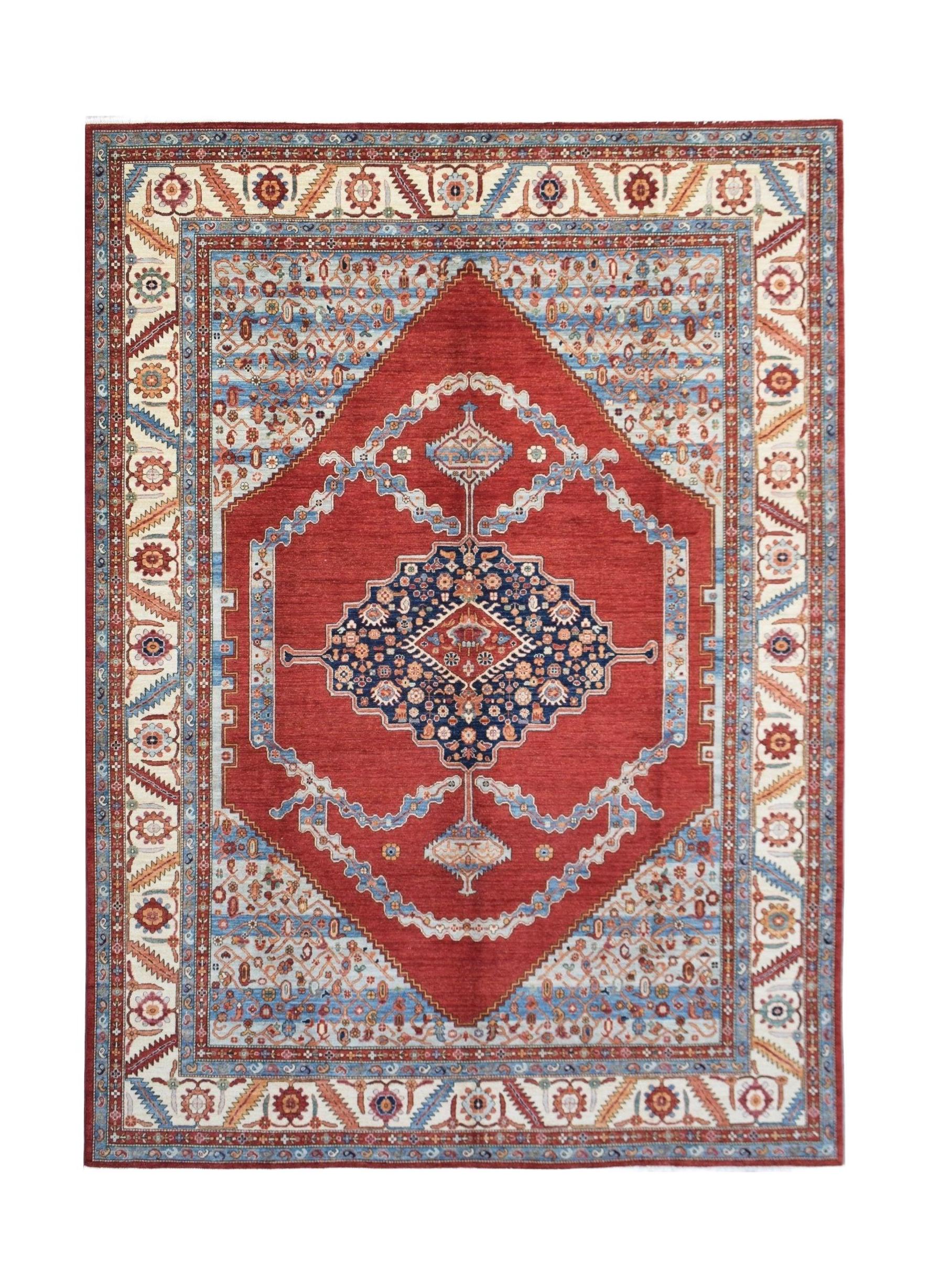 Handmade Traditional Afghan Chobi Rug | 428 x 307 cm | 14' x 10'1" - Najaf Rugs & Textile