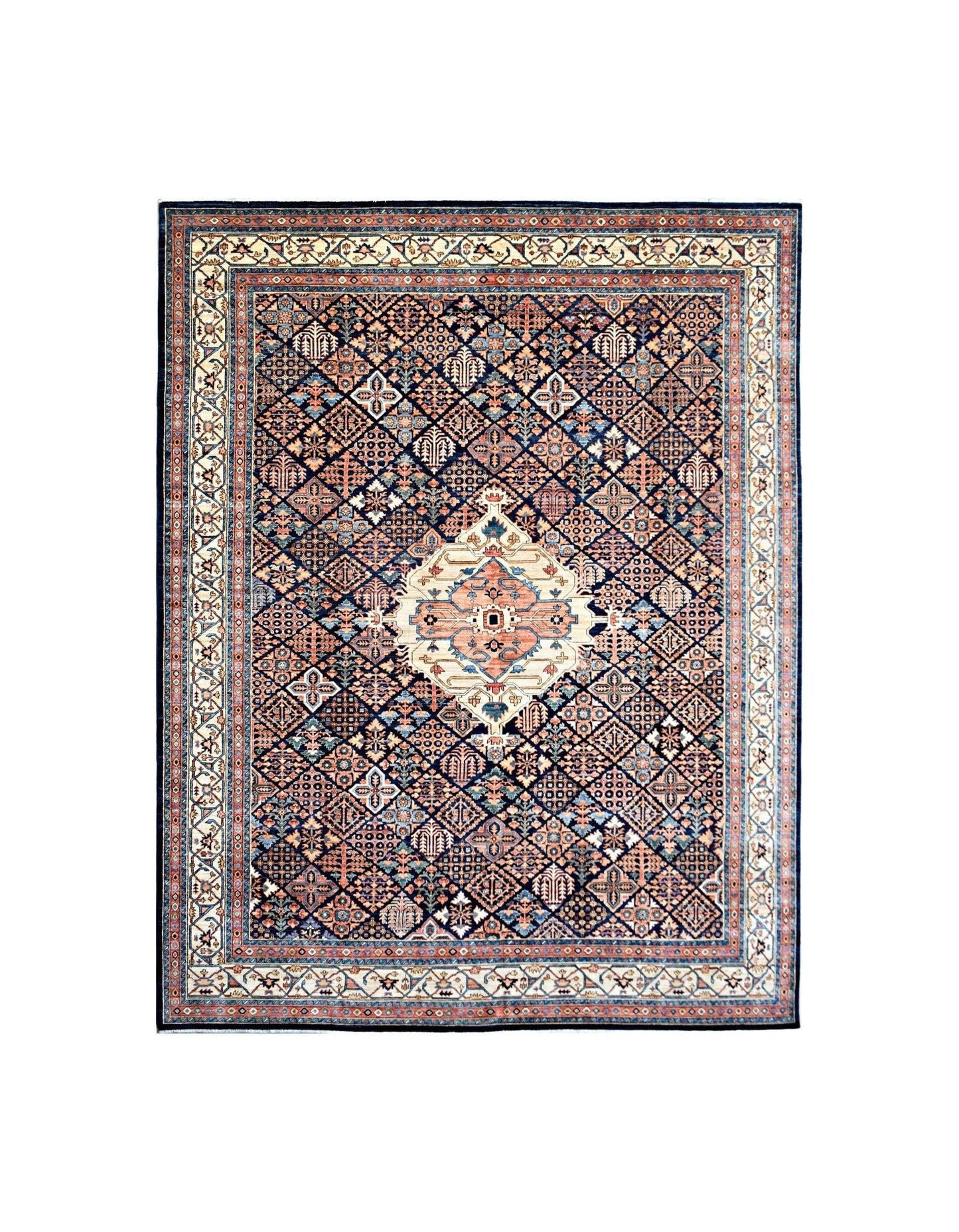 Handmade Traditional Afghan Chobi Rug | 463 x 357 cm | 15'2" x 11'9" - Najaf Rugs & Textile