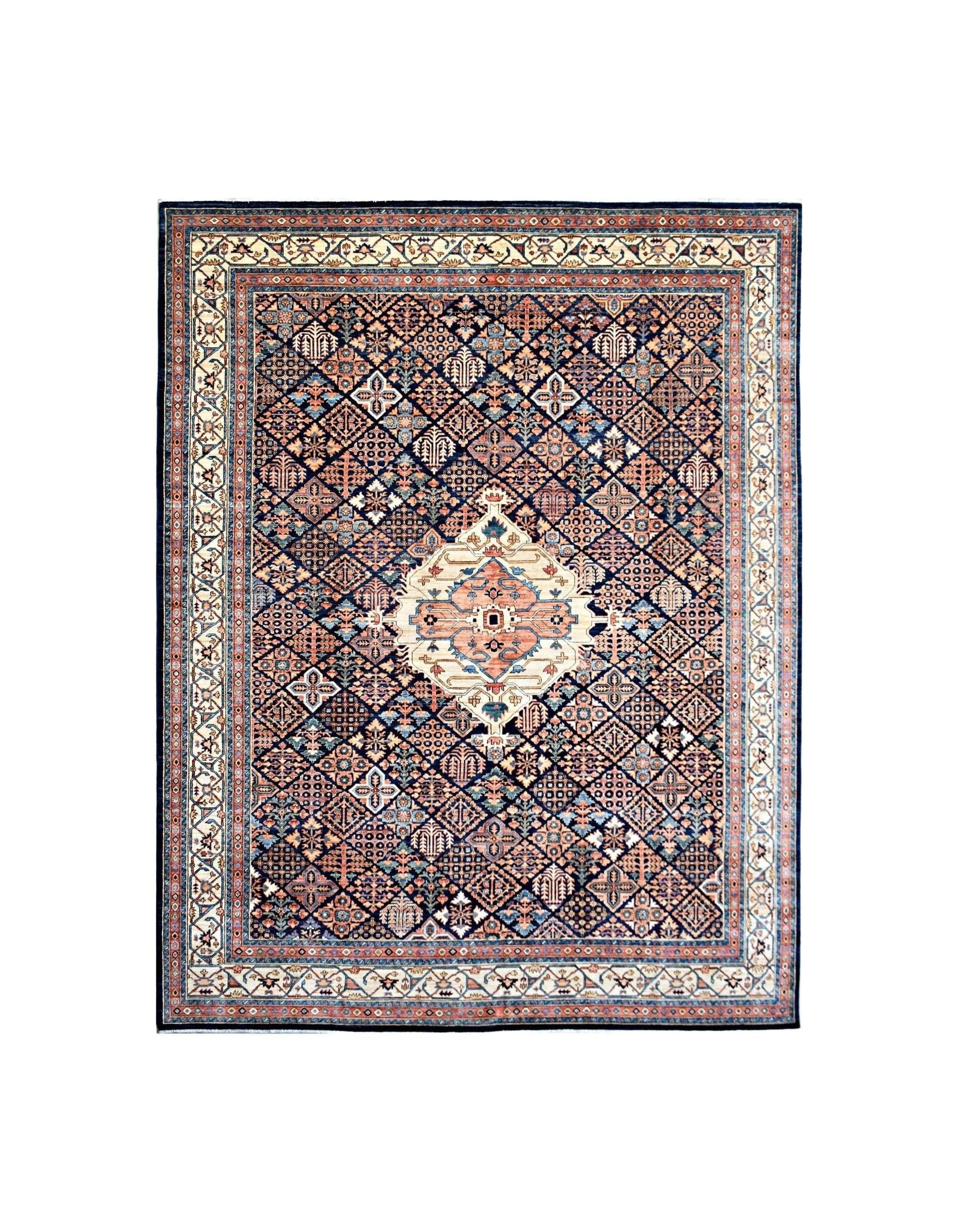 Handmade Traditional Afghan Chobi Rug | 463 x 357 cm | 15'2" x 11'9" - Najaf Rugs & Textile