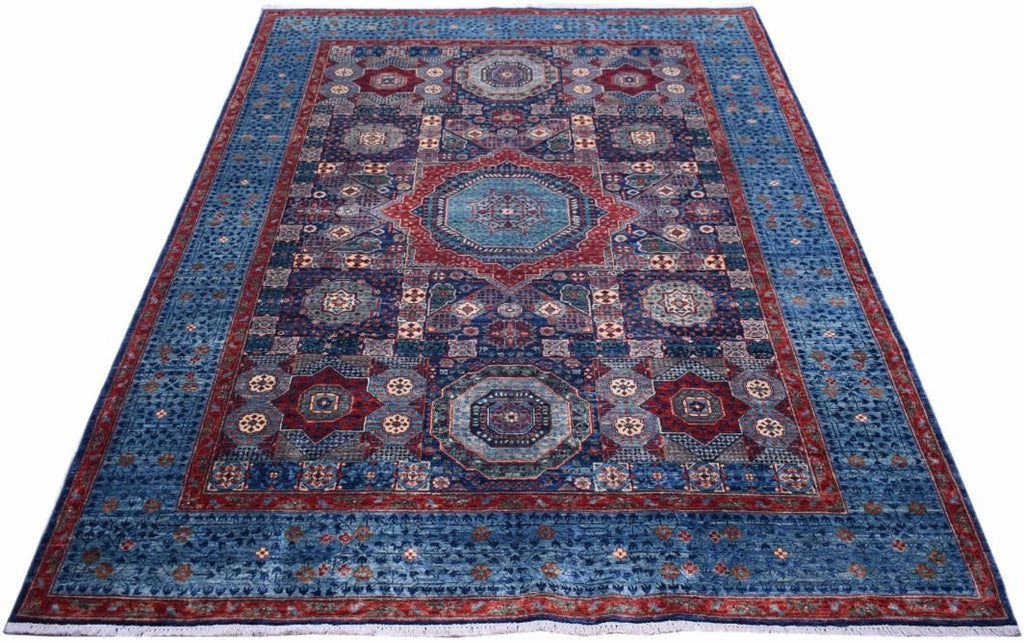 Handmade Traditional Afghan Mamluk Rug | 292 x 203 cm - Najaf Rugs & Textile