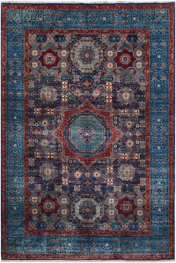 Handmade Traditional Afghan Mamluk Rug | 292 x 203 cm - Najaf Rugs & Textile