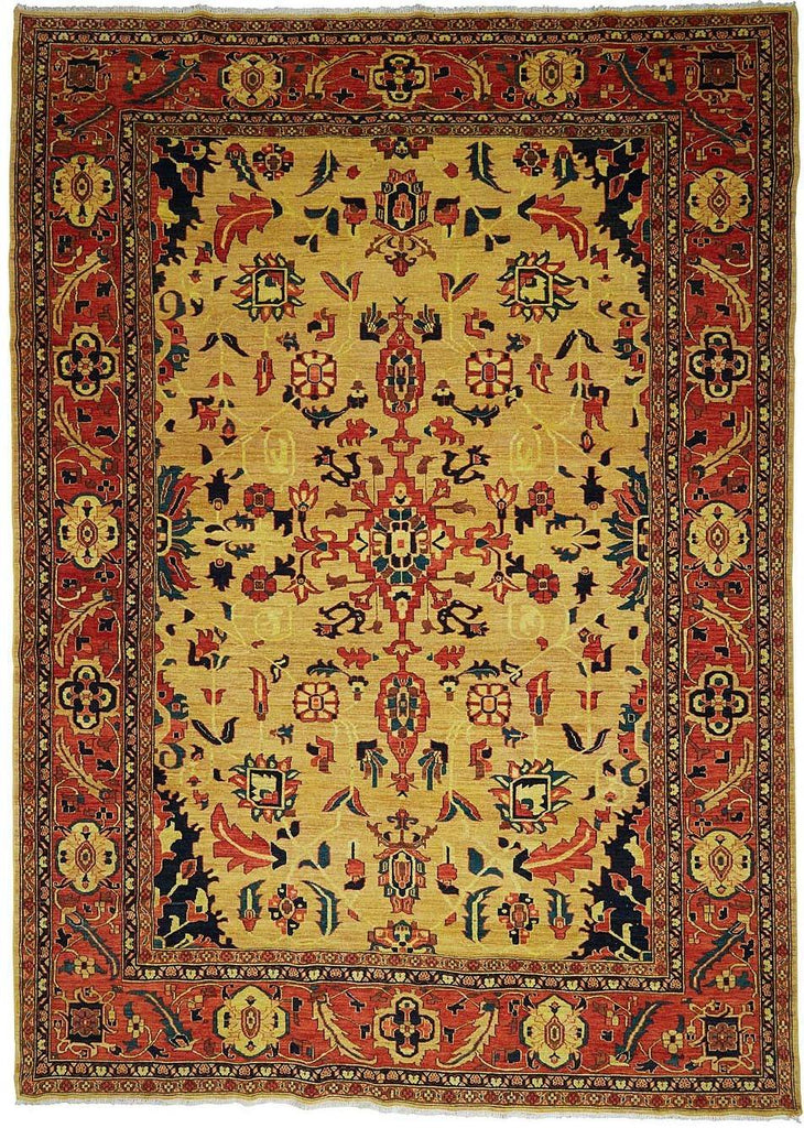 Handmade Traditional Afghan Overdyed Kazak Rug | 363 x 264 cm - Najaf Rugs & Textile