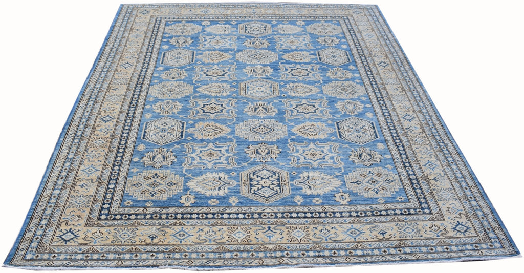 Handmade Traditional Afghan Super Kazakh Rug | 308 x 246 cm | 10'2" x 8'1" - Najaf Rugs & Textile
