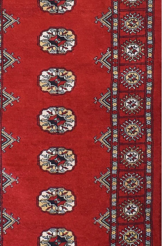 Handmade Traditional Bokhara Hallway Runner | 319 x 77 cm | 10'4" x 2'5" - Najaf Rugs & Textile