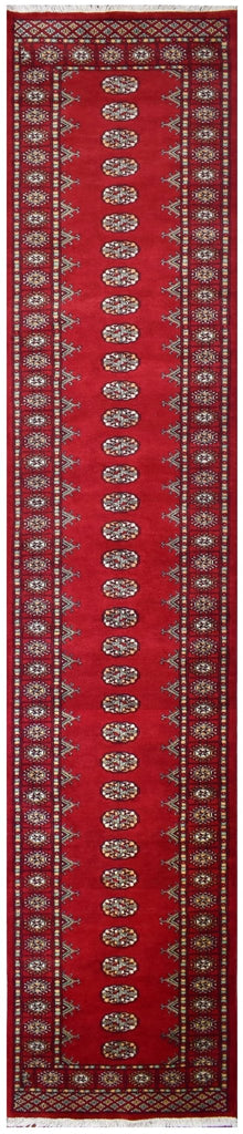 Handmade Traditional Bokhara Hallway Runner | 370 x 78 cm | 12'1" x 2'5" - Najaf Rugs & Textile