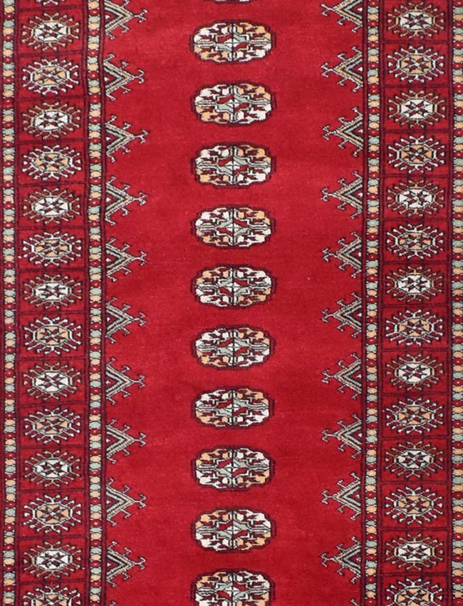 Handmade Traditional Bokhara Hallway Runner | 370 x 78 cm | 12'1" x 2'5" - Najaf Rugs & Textile