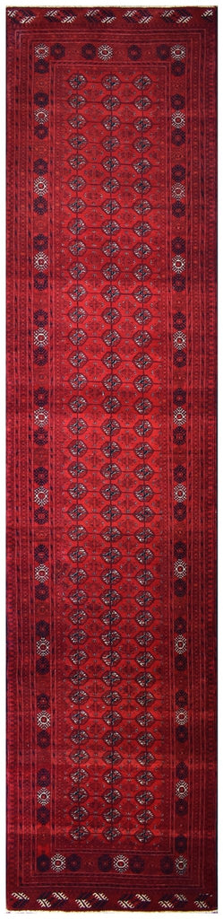 Handmade Traditional Bokhara Hallway Runner | 374 x 89 cm | 12'2" x 2'9" - Najaf Rugs & Textile