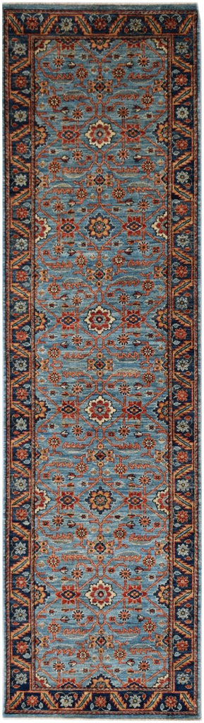 Handmade Traditional Chobi Hallway Runner | 297 x 81 cm | 9'9" x 2'8" - Najaf Rugs & Textile