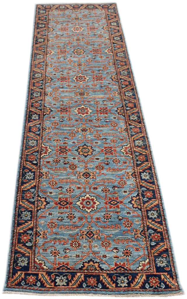 Handmade Traditional Chobi Hallway Runner | 297 x 81 cm | 9'9" x 2'8" - Najaf Rugs & Textile