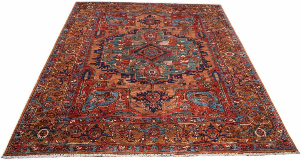 Handmade Traditional Hariz Rug | 304 x 248 cm | 9'9" x 8'13" - Najaf Rugs & Textile