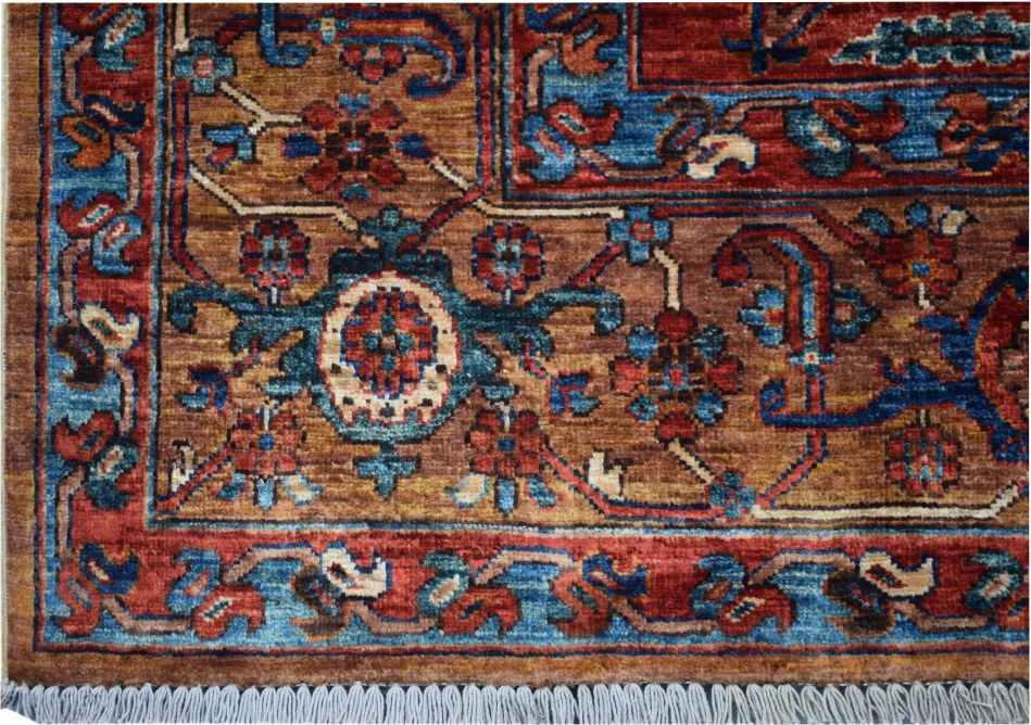 Handmade Traditional Hariz Rug | 304 x 248 cm | 9'9" x 8'13" - Najaf Rugs & Textile