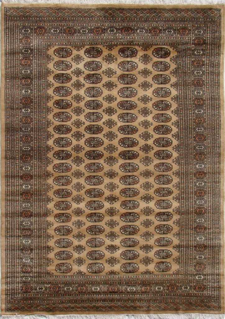 Handmade Traditional Pakistani Bokhara Rug | 273 x 183 cm | 8'9" x 6' - Najaf Rugs & Textile