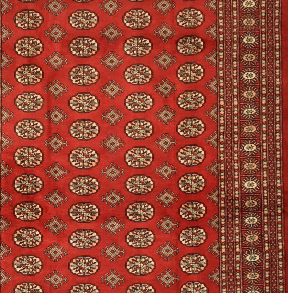 Handmade Traditional Pakistani Bokhara Rug | 277 x 182 cm | 9'1" x 5'9" - Najaf Rugs & Textile