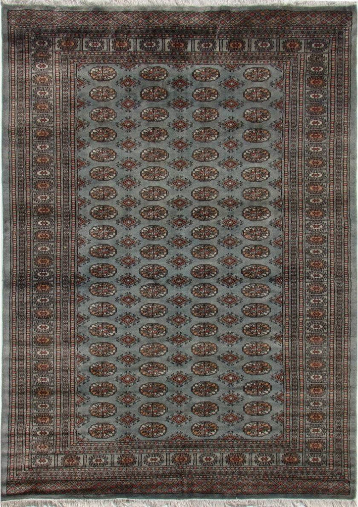 Handmade Traditional Pakistani Bokhara Rug | 279 x 183 cm | 9'15" x 6' - Najaf Rugs & Textile