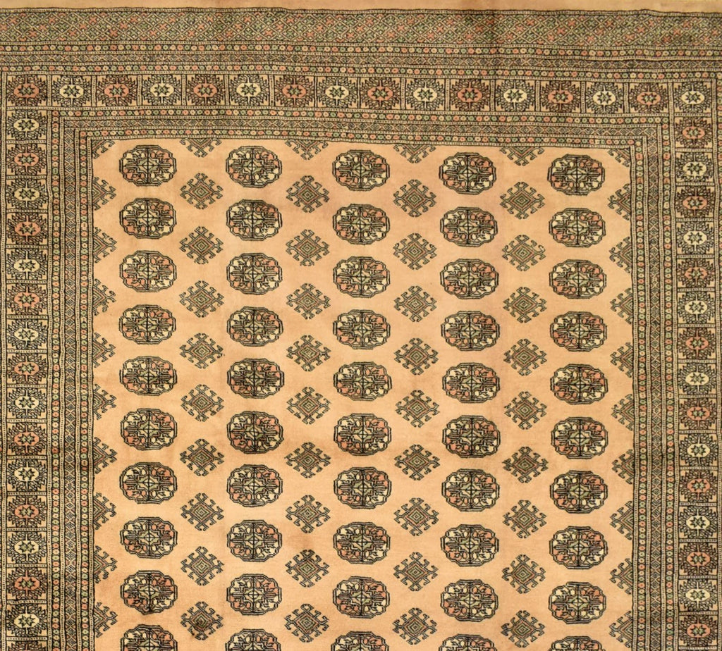 Handmade Traditional Pakistani Bokhara Rug | 315 x 215 cm | 10'3 x 7' - Najaf Rugs & Textile