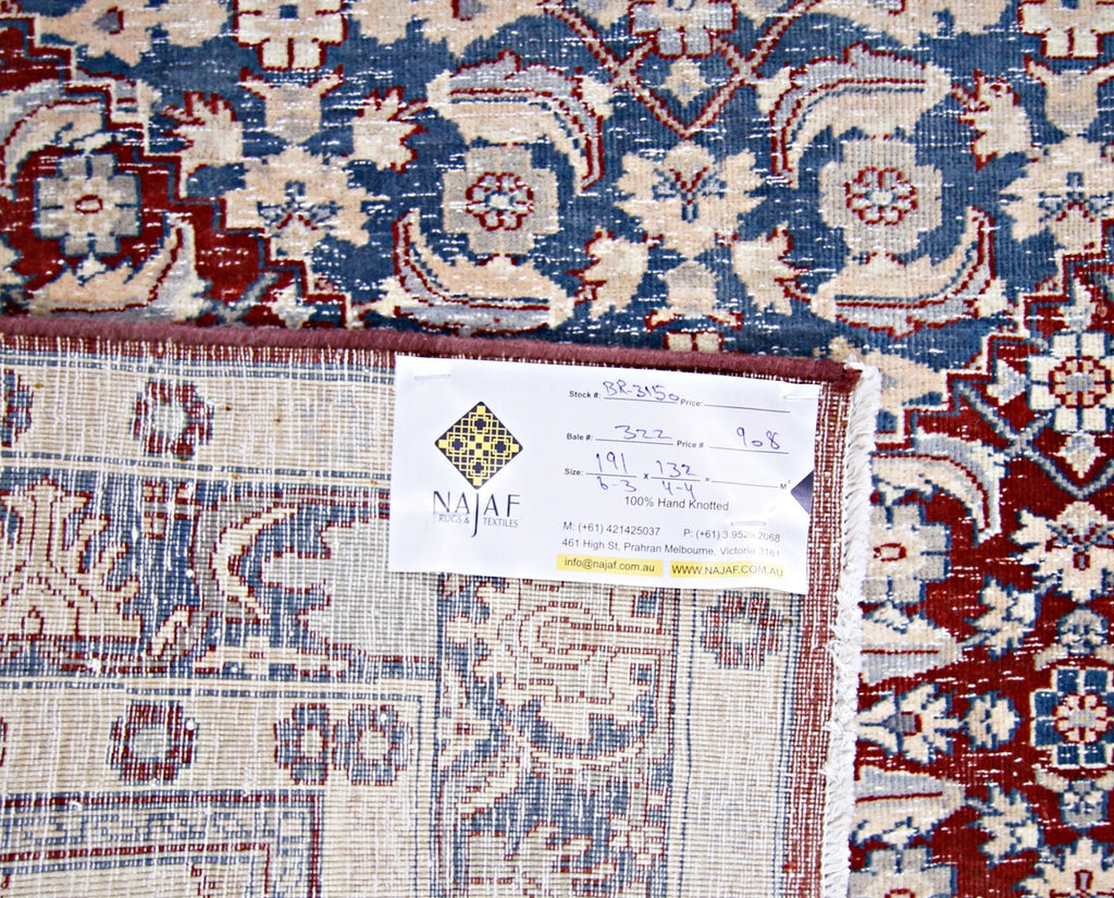 Handmade Traditional Pakistani Rug | 191 x 132 cm | 6'3" x 4'4" - Najaf Rugs & Textile