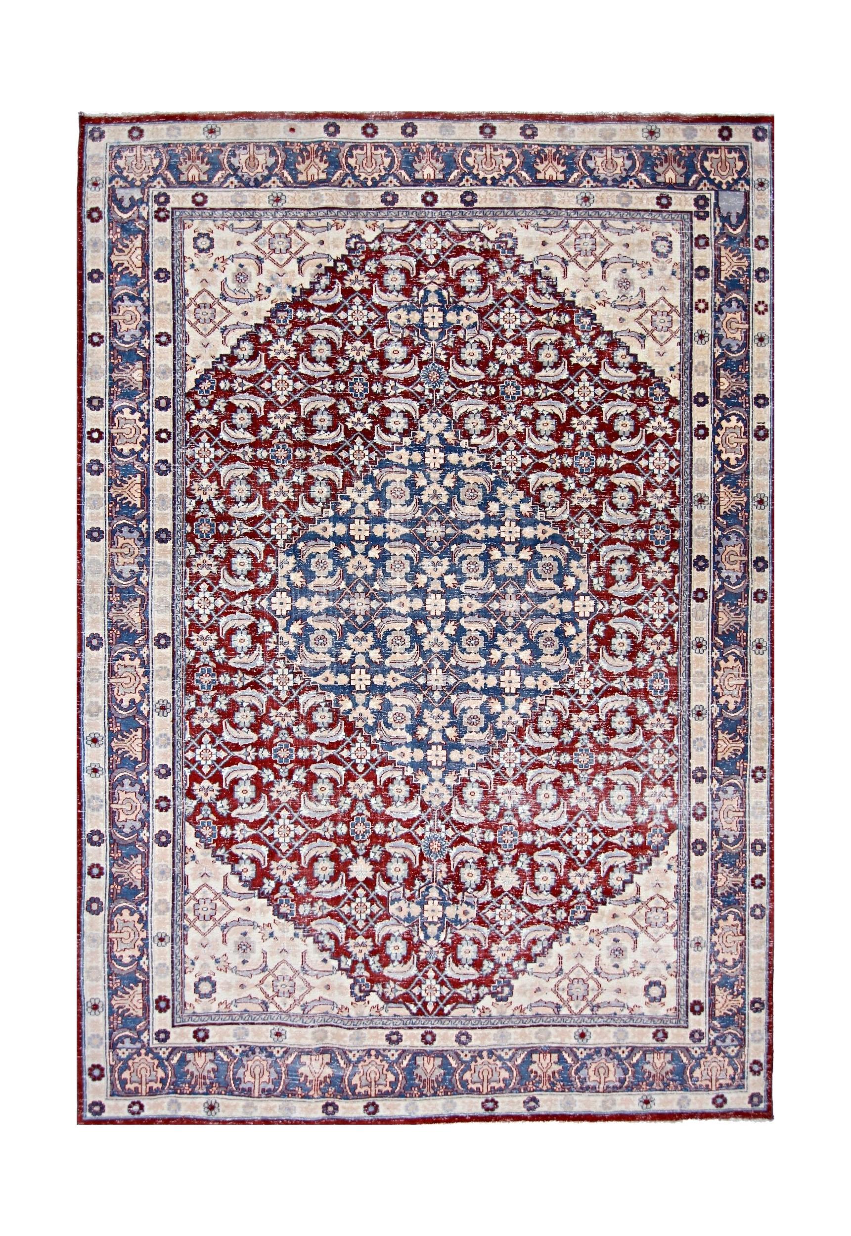 Handmade Traditional Pakistani Rug | 191 x 132 cm | 6'3" x 4'4" - Najaf Rugs & Textile