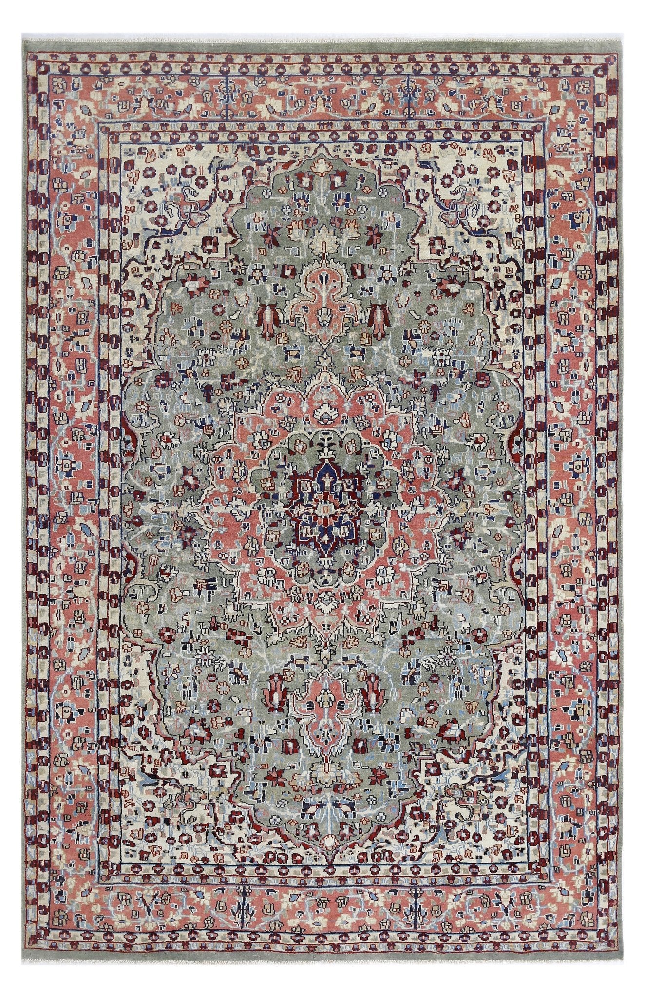Handmade Traditional Pakistani Rug | 194 x 125 cm | 6'4" x 4'1" - Najaf Rugs & Textile