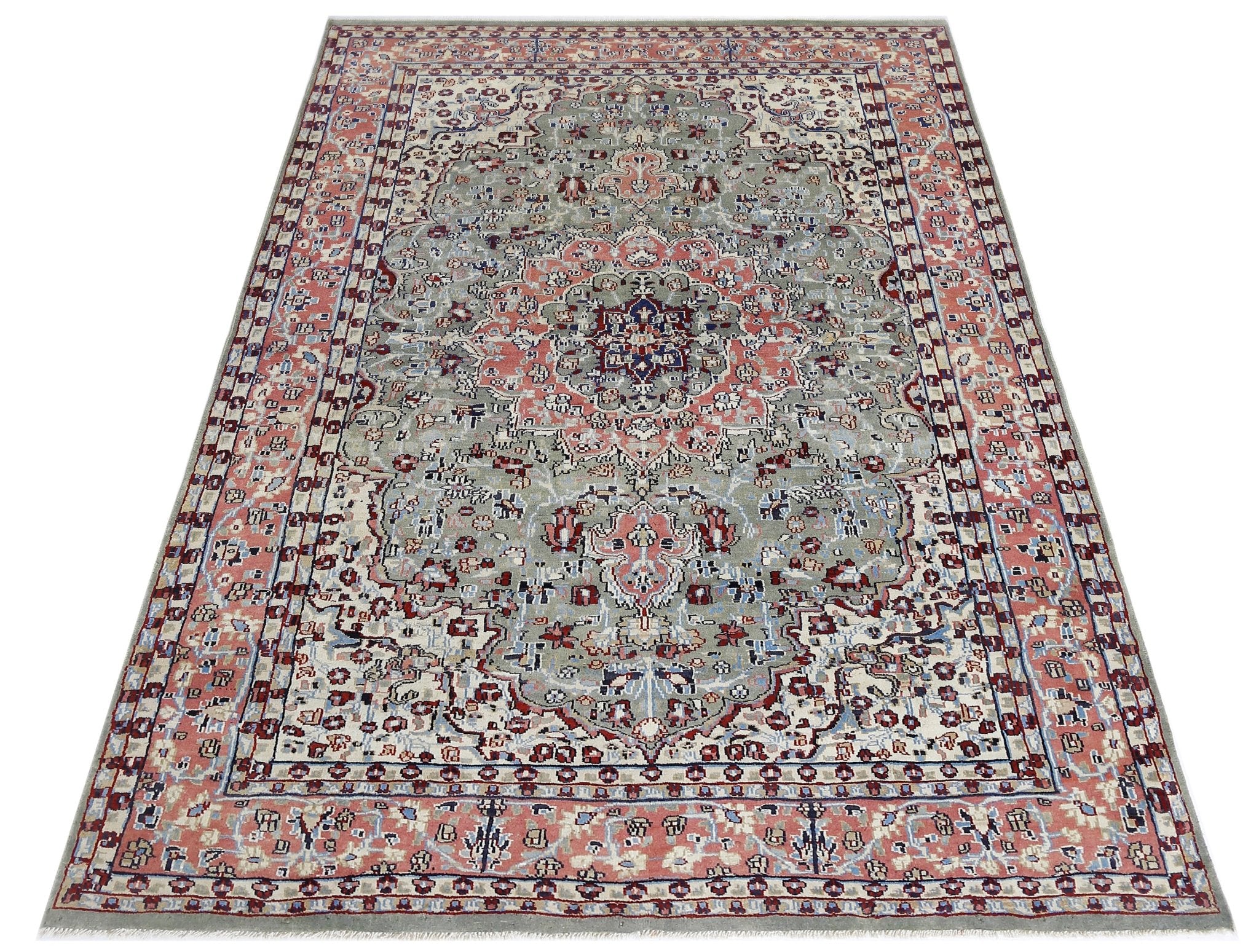 Handmade Traditional Pakistani Rug | 194 x 125 cm | 6'4" x 4'1" - Najaf Rugs & Textile