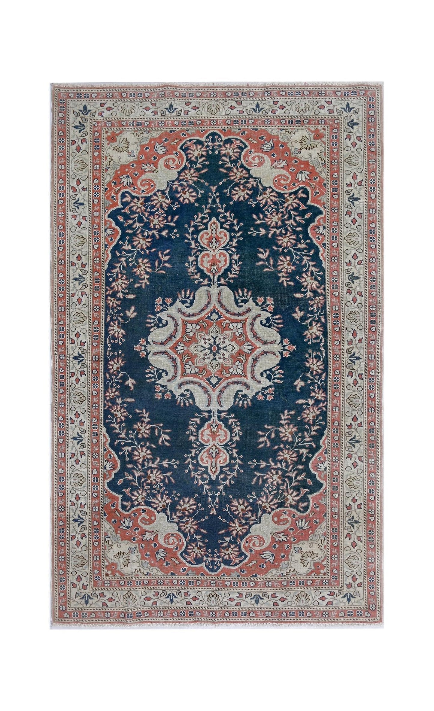 Handmade Traditional Pakistani Rug | 195 x 118 cm | 6'5" x 3'10" - Najaf Rugs & Textile