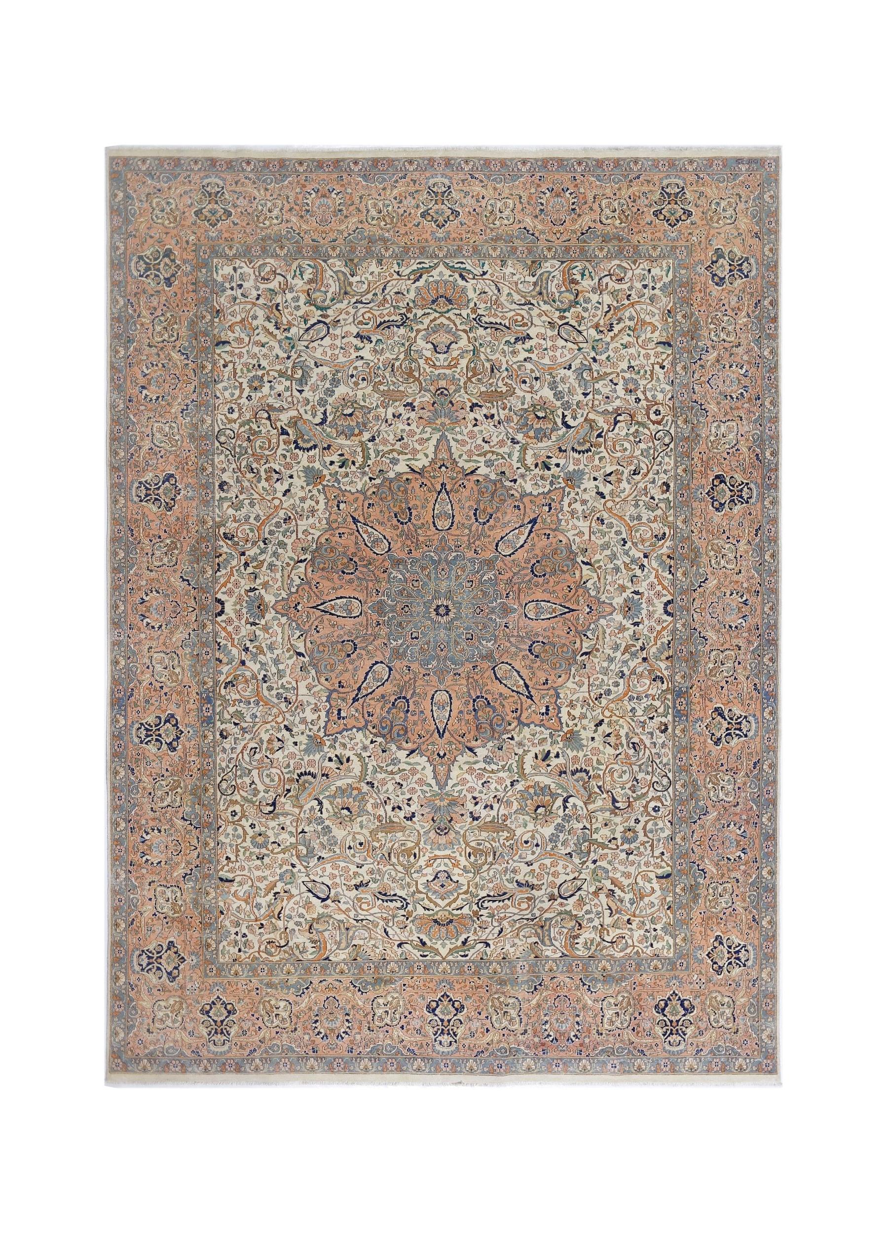 Handmade Traditional Pakistani Rug | 356 x 241 cm | 11'8" x 7'11" - Najaf Rugs & Textile