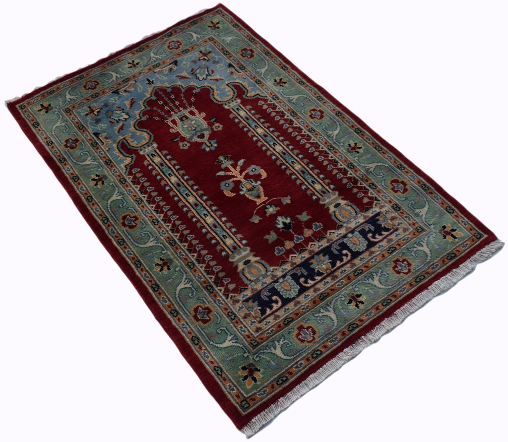 Handmade Traditional Prayer Rug | 120 x 80 cm | 4' x 2'8" - Najaf Rugs & Textile