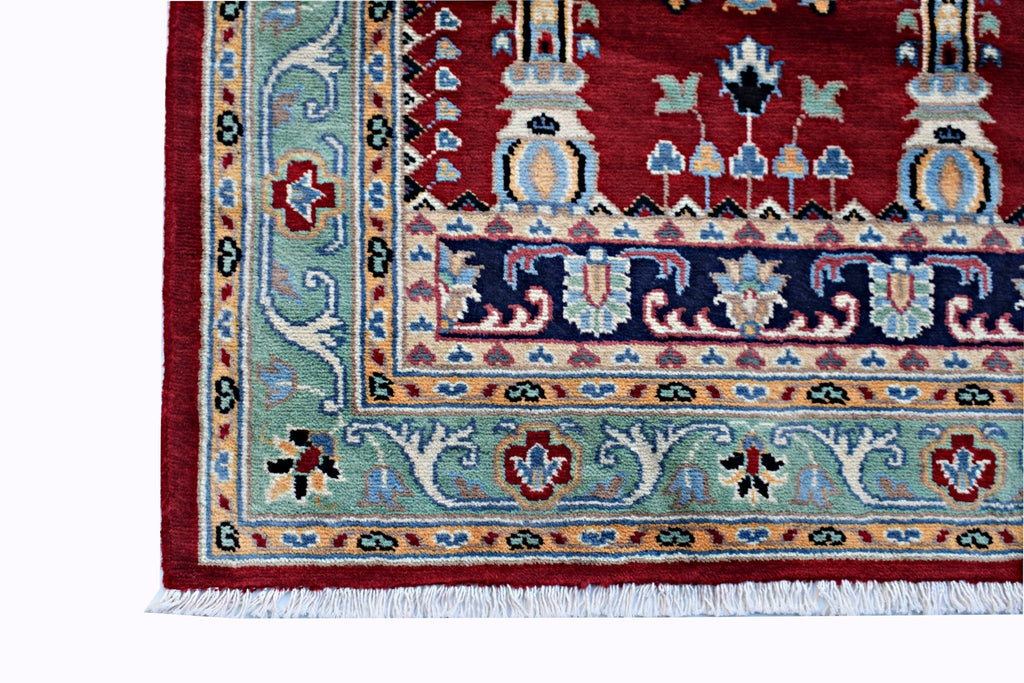 Handmade Traditional Prayer Rug | 122 x 80 cm | 4' x 2'8" - Najaf Rugs & Textile