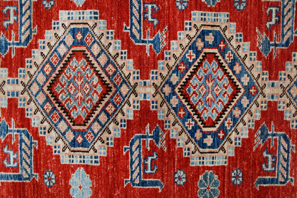 Handmade Traditional Super Kazakh Hallway Runner | 325 x 88 cm | 10'8" x 2'11" - Najaf Rugs & Textile