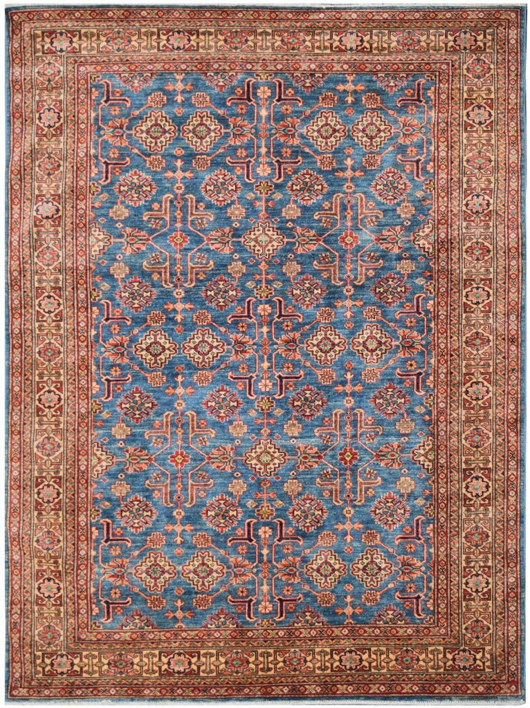 Handmade Traditional Super Kazakh Rug | 227 x 175 cm - Najaf Rugs & Textile
