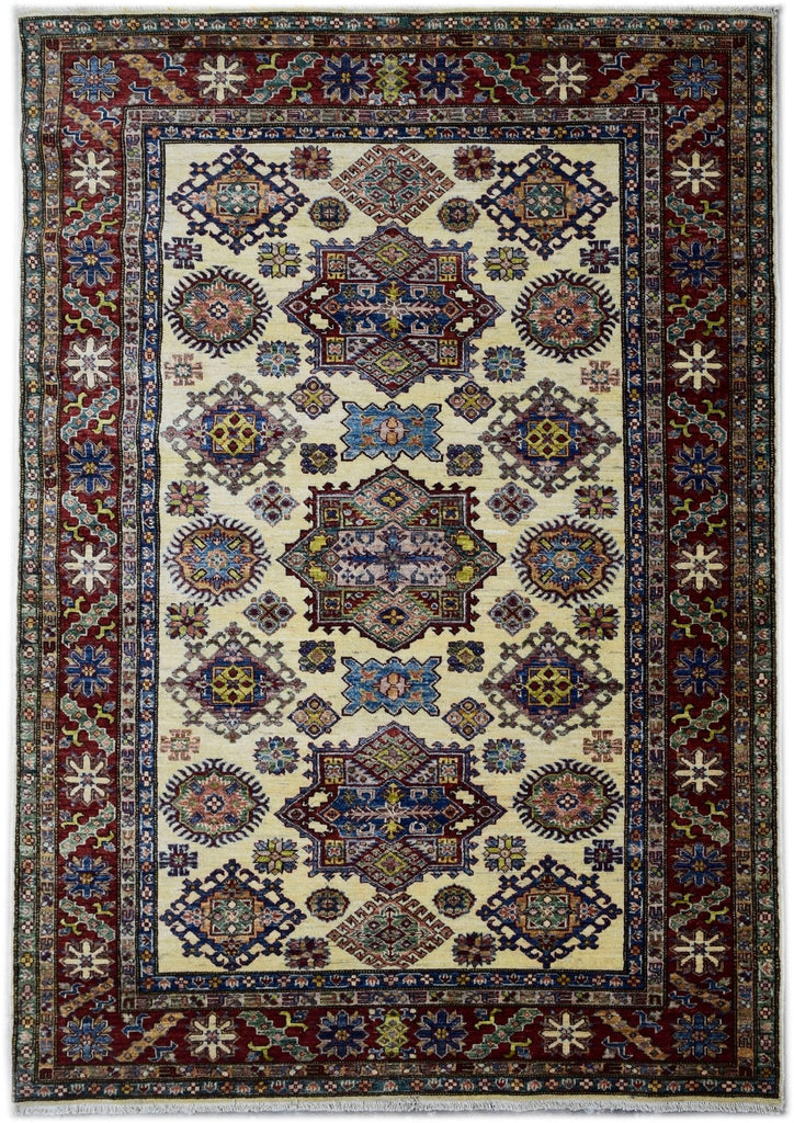 Handmade Traditional Super Kazakh Rug | 233 x 164 cm - Najaf Rugs & Textile